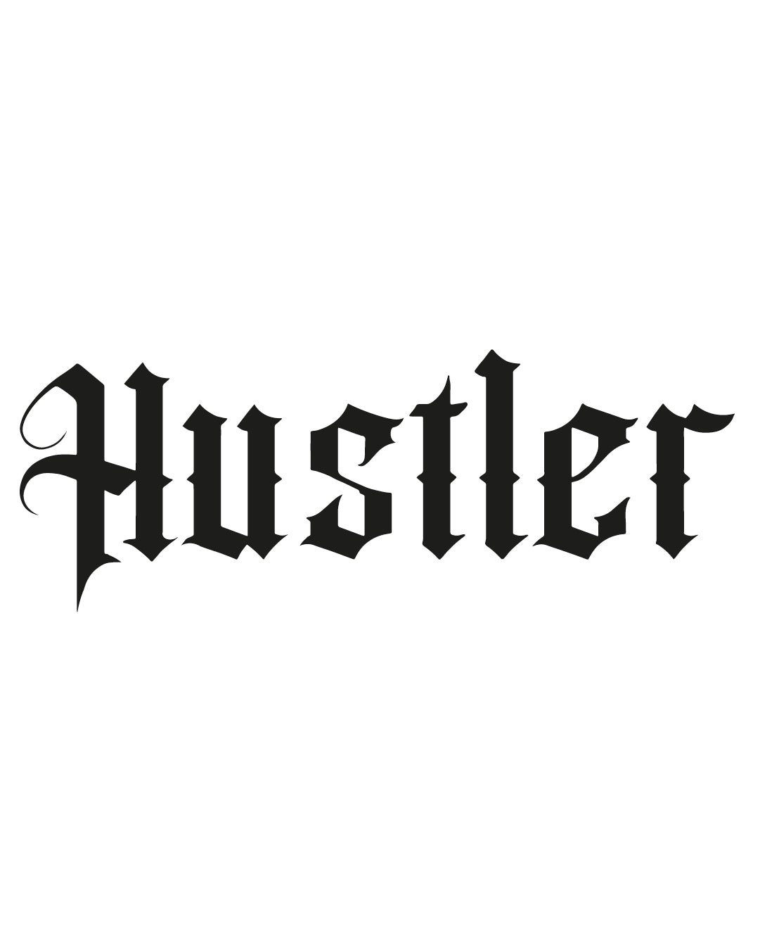 Napis Hustler - Tatuaż tymczasowy Jagua 25x15
