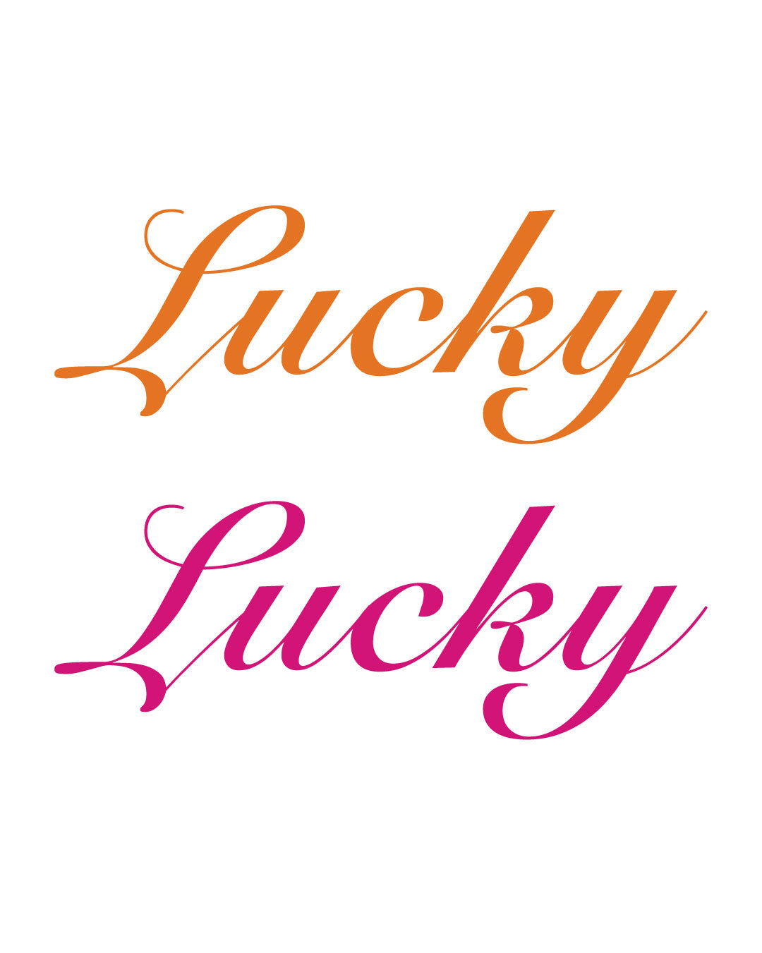 Double Lucky - Neonowy tatuaż zmywalny 5x5
