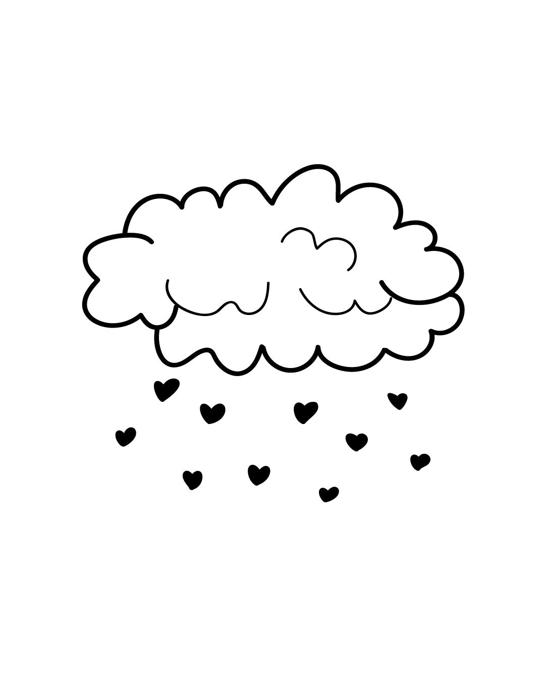 Miłosny deszcz - Tatuaż tymczasowy Jagua 5x5