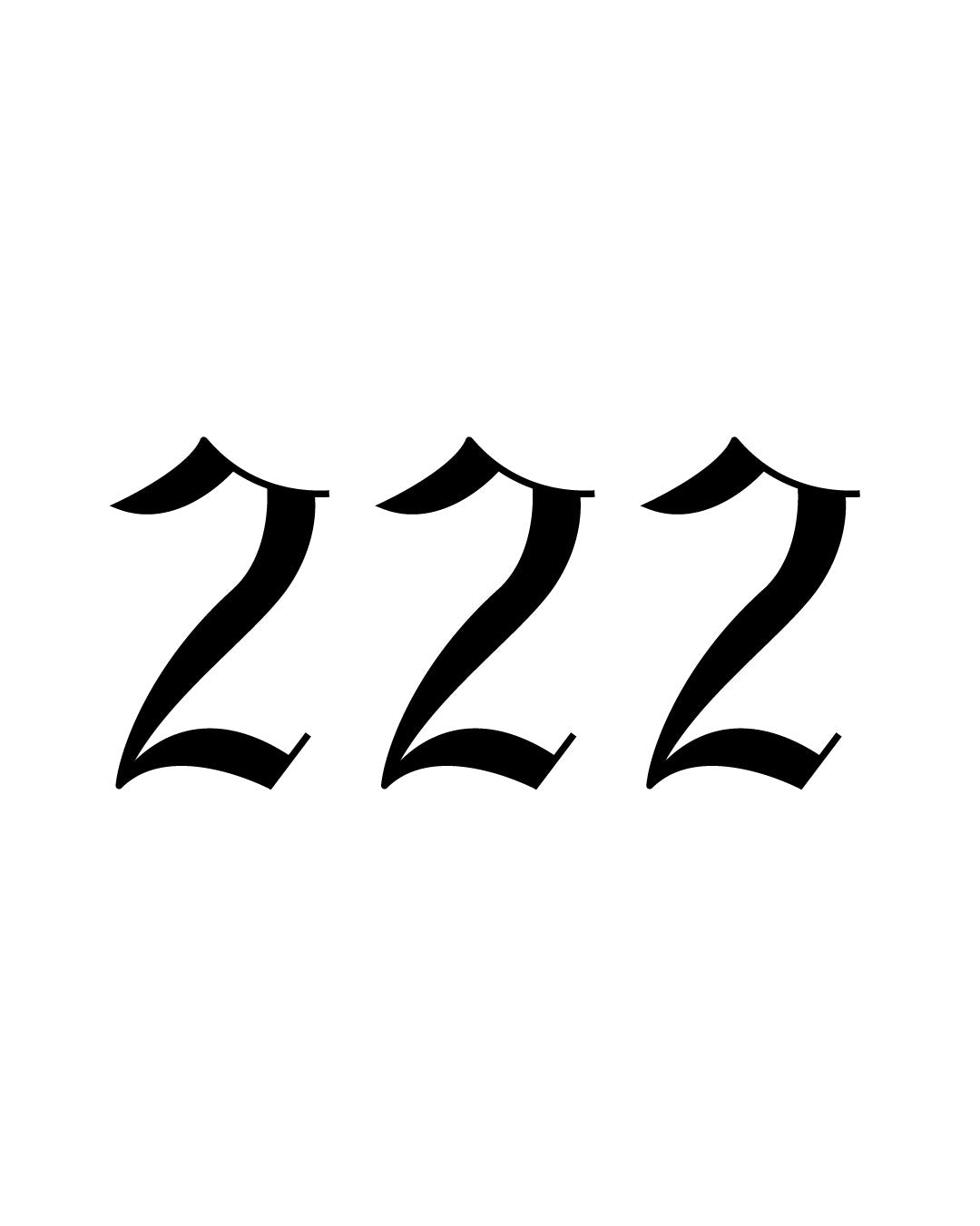 Angel Number Harmony - Temporary Tattoo Jagua 5x5