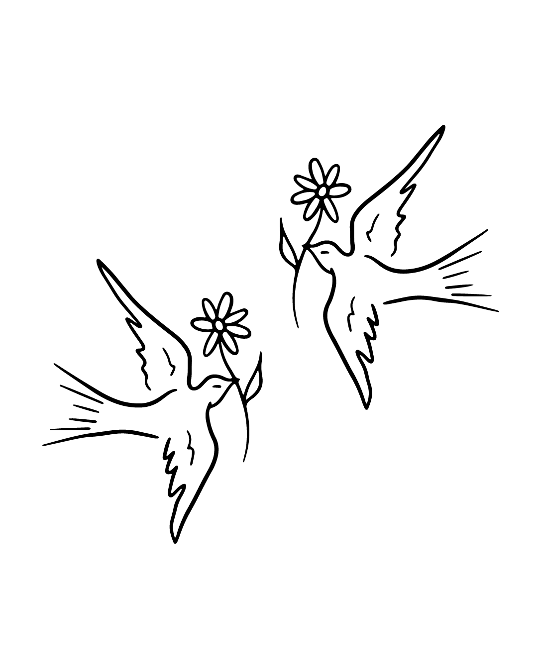 Ptaszunie - Tatuaż tymczasowy Jagua 8x8