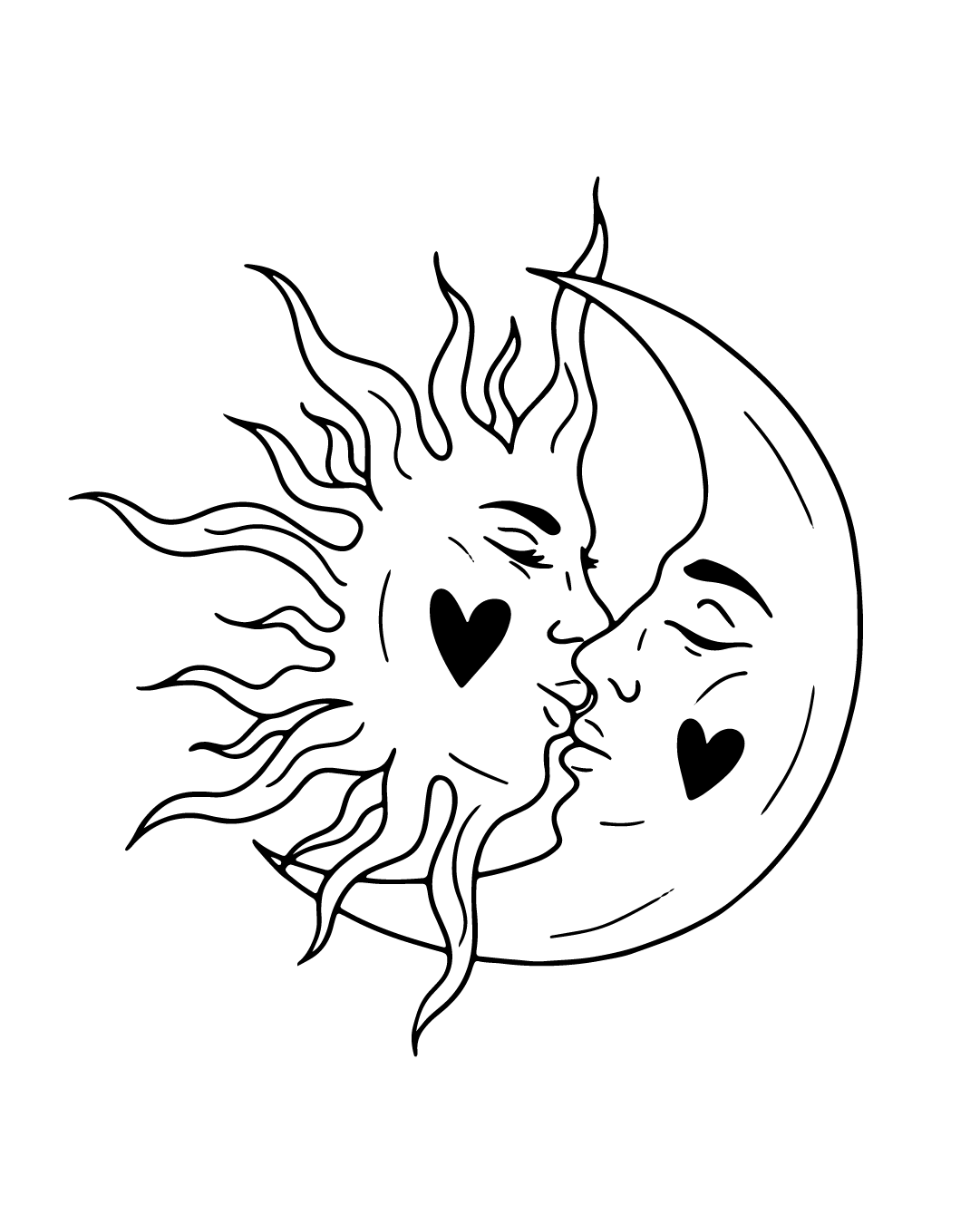 Północ południe - Tatuaż tymczasowy Jagua 8x8