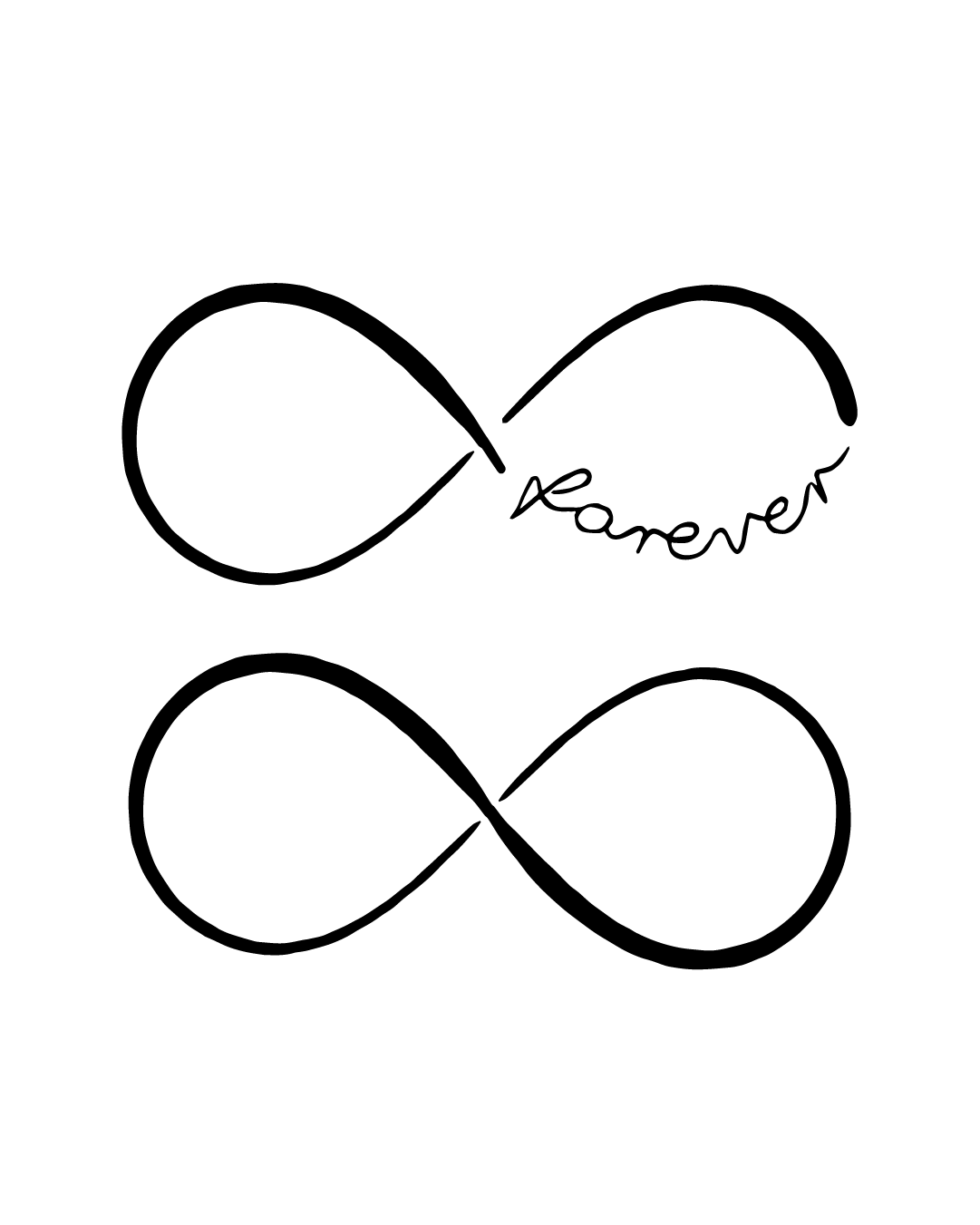 Znak nieskończoności - Tatuaż tymczasowy Jagua 8x8