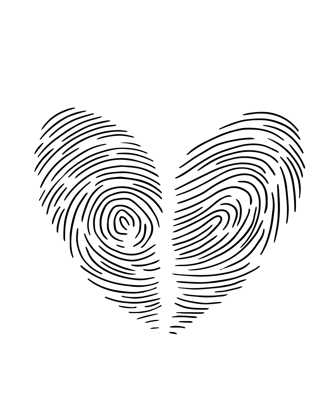 Serce match - Tatuaż tymczasowy Jagua 5x5