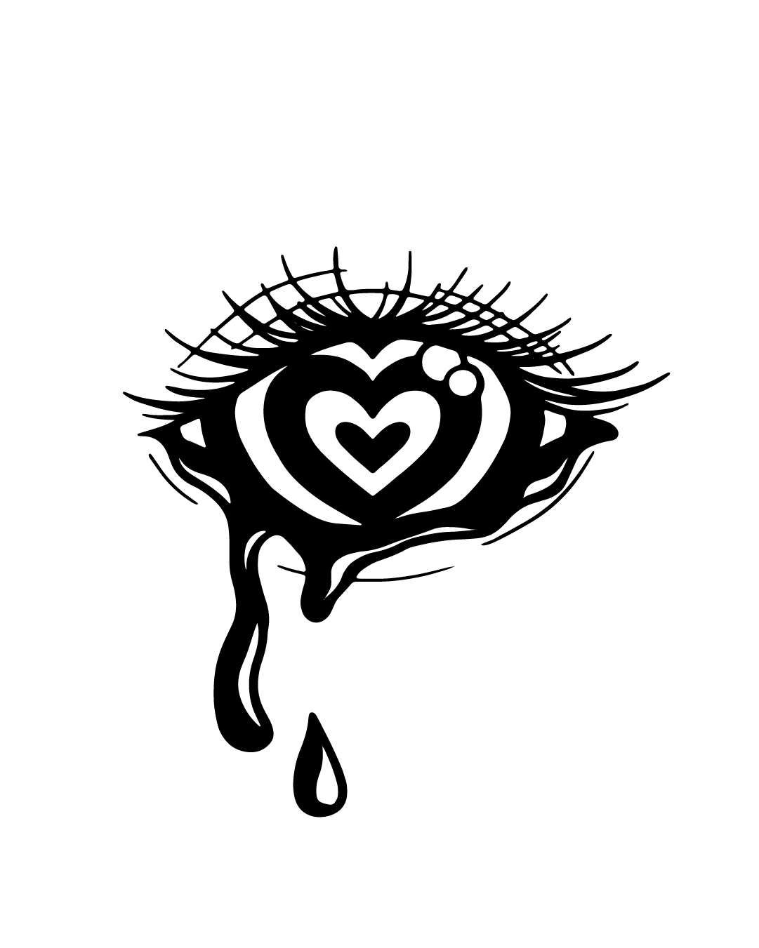 Wzrok miłości - Tatuaż tymczasowy Jagua 12x8