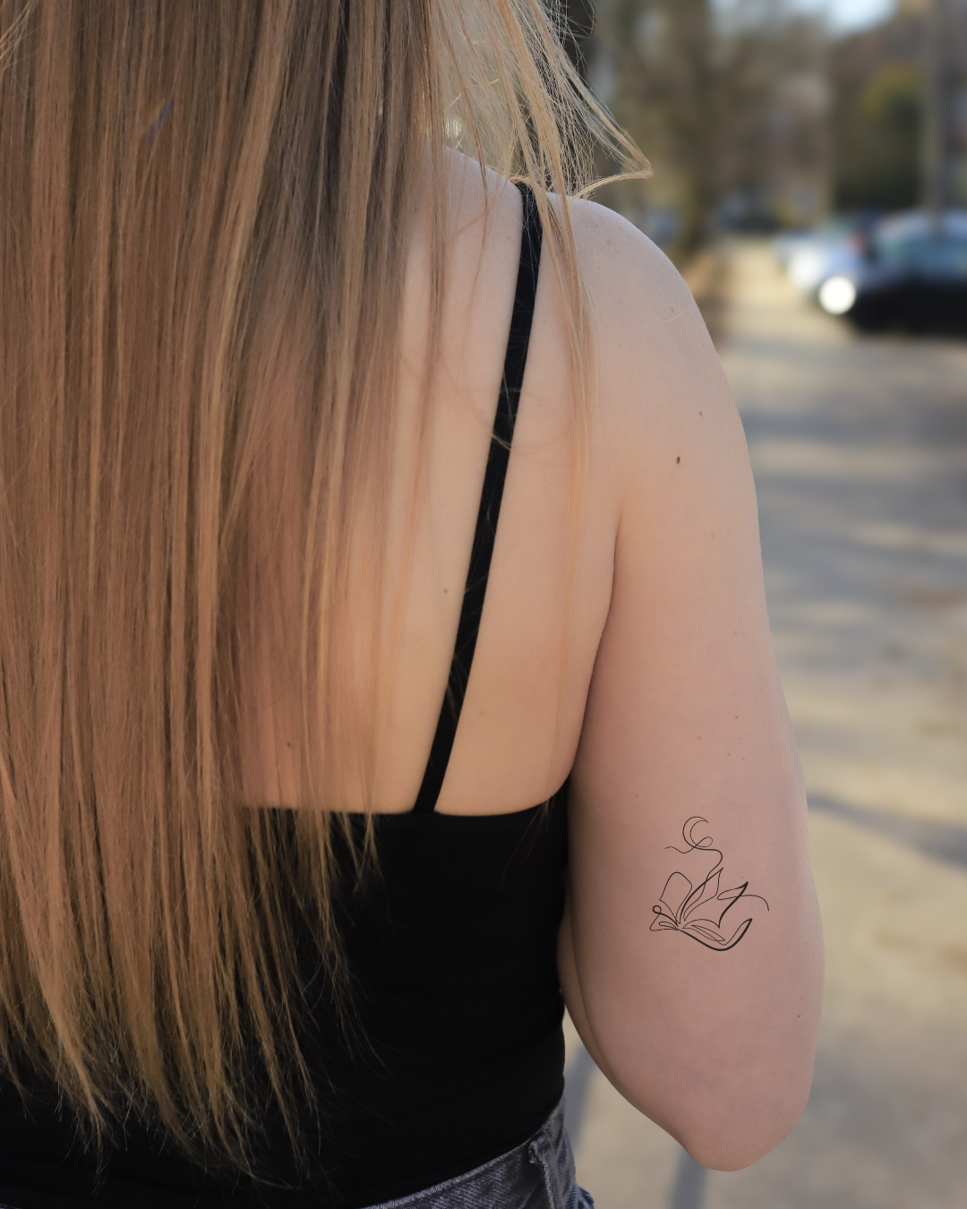 Nocne czytanie - Tatuaż tymczasowy Jagua 5x5