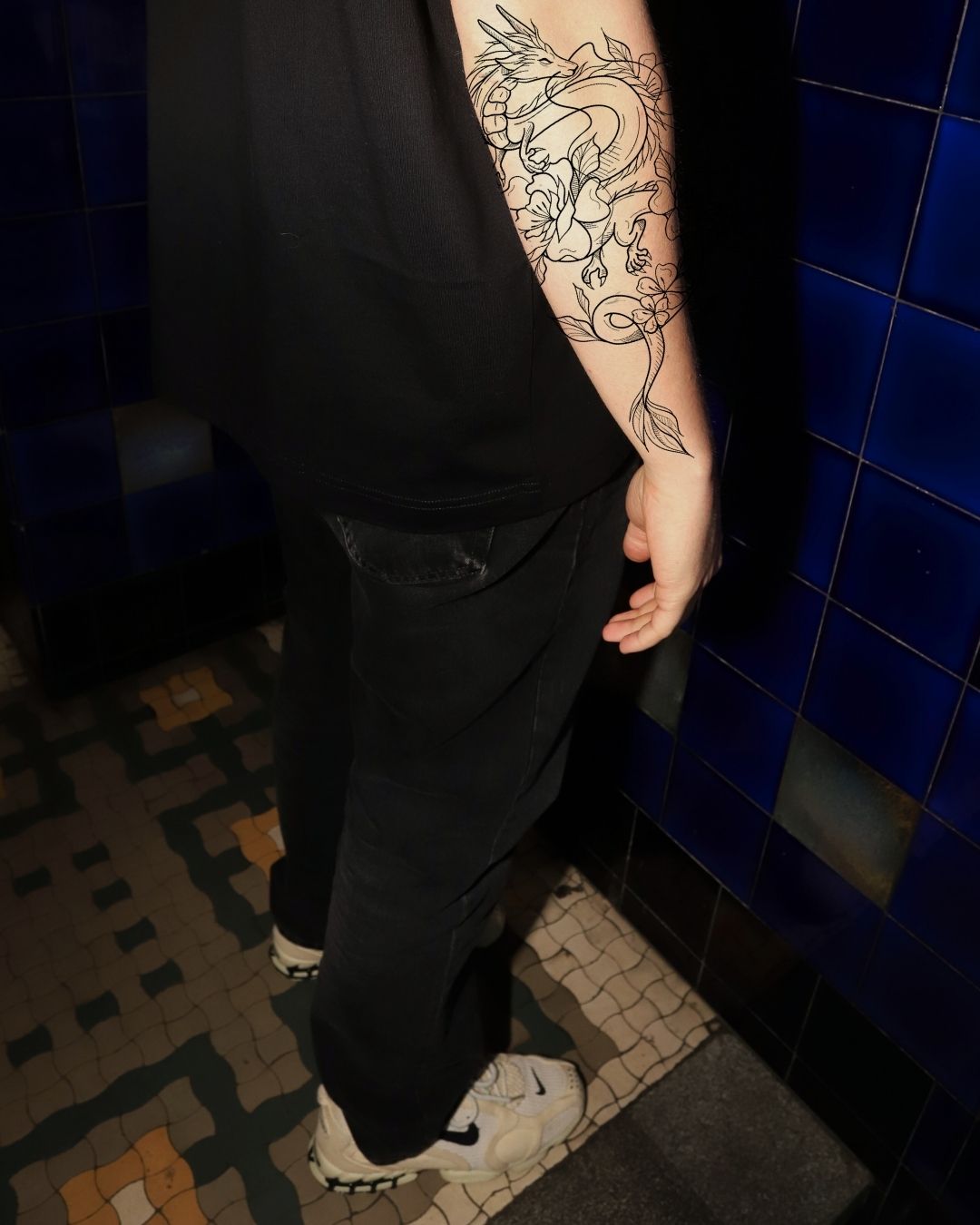 Подаруй поцілунок дракону - Тимчасове тату Jagua 25x15