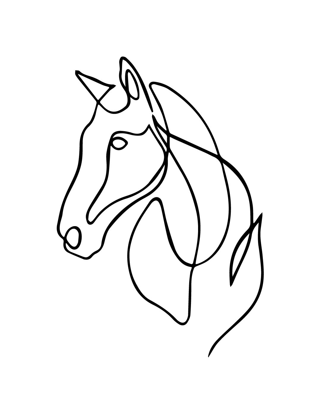 Konik - Tatuaż tymczasowy Jagua 8x8