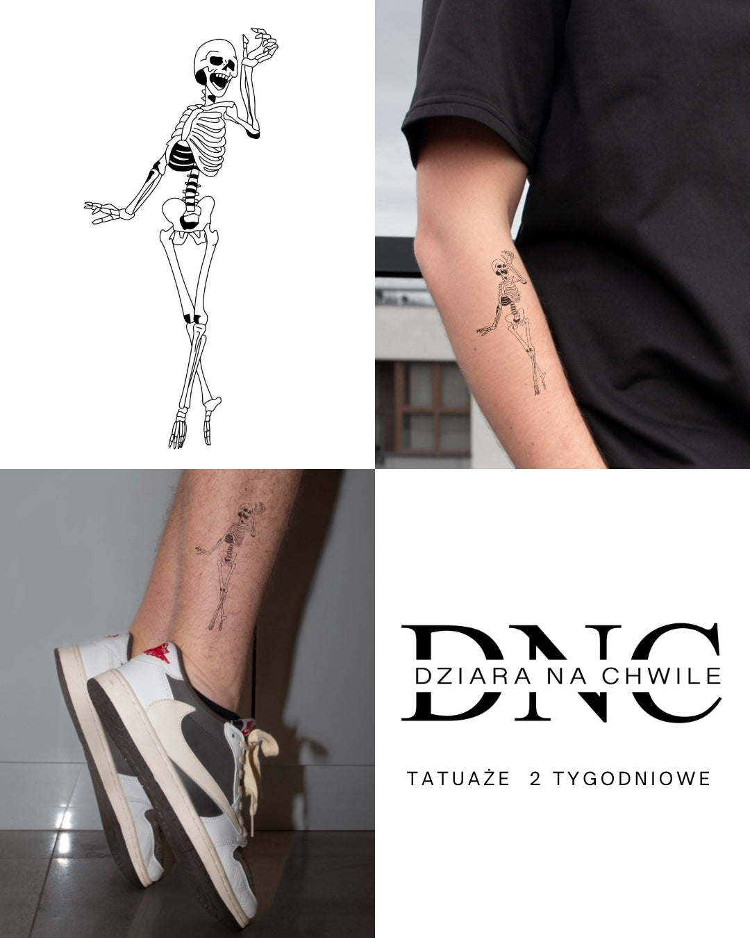 Kostek - Tatuaż tymczasowy Jagua 12x8