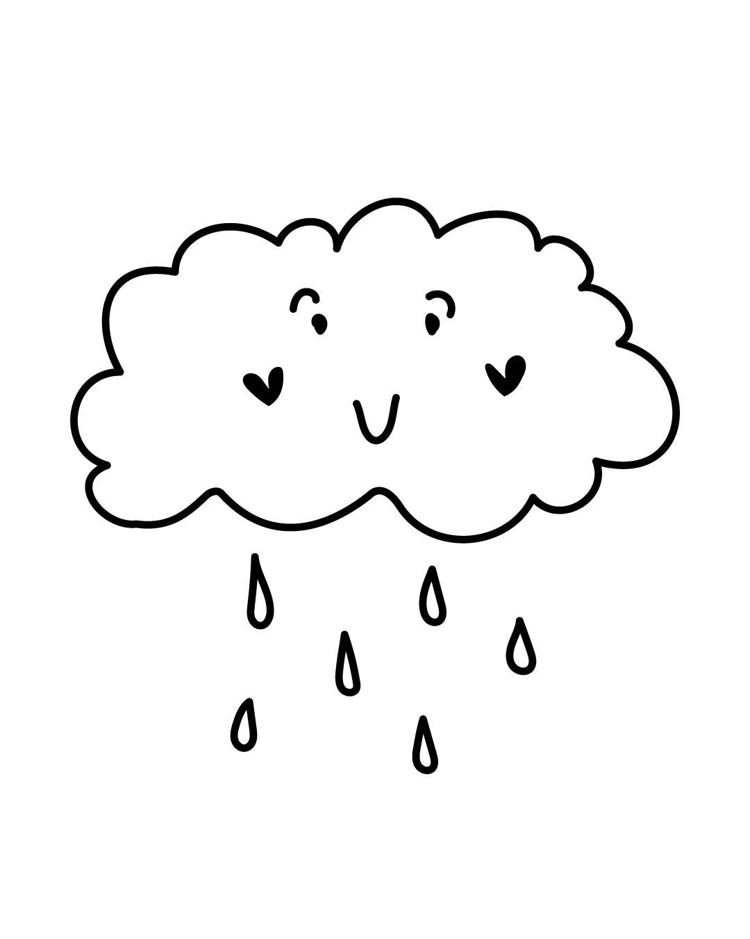 Summer Rain - Temporary Tattoo Jagua 5x5