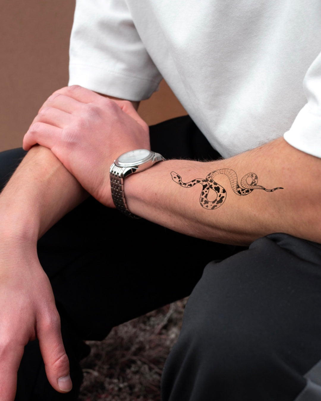 Mooooo snake - Temporary tattoo Jagua 12x8