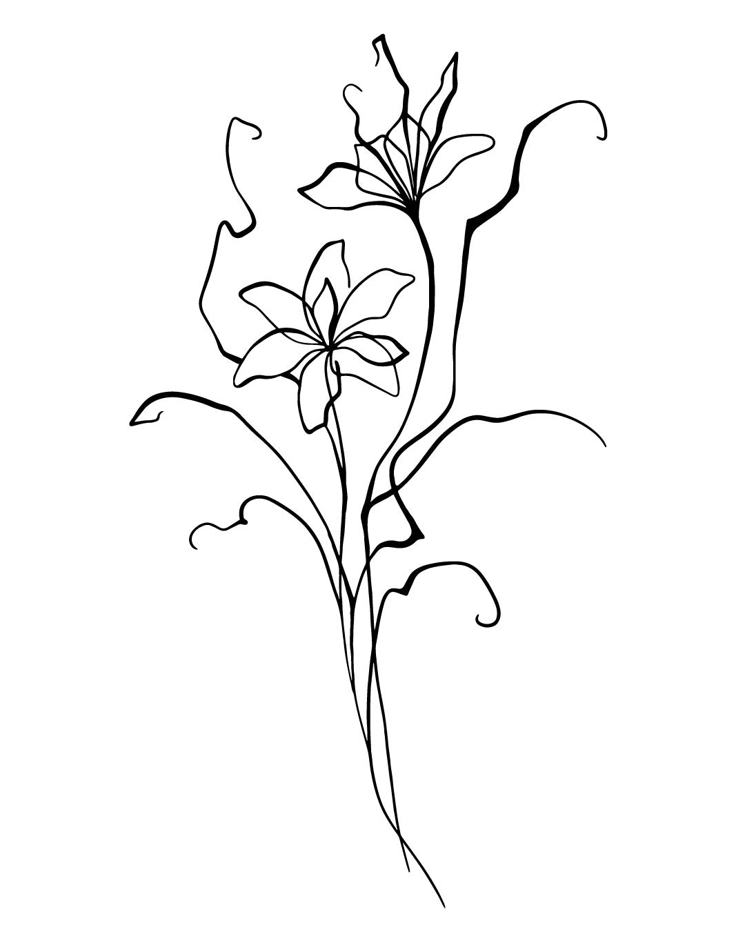 Kwiatuszek Mariuszek - Tatuaż tymczasowy Jagua 12x8