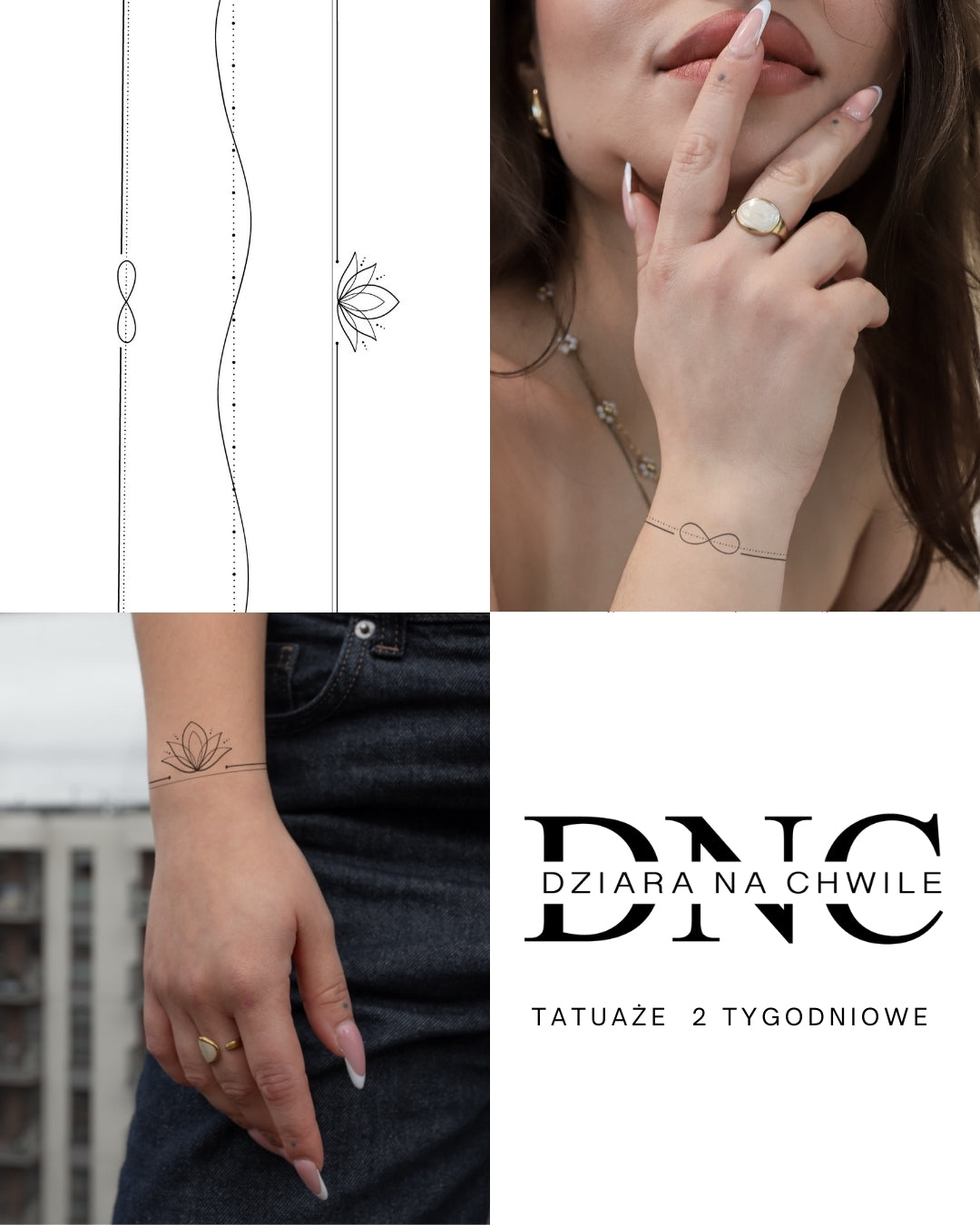 Набір браслетів - тимчасове тату Jagua 25x15