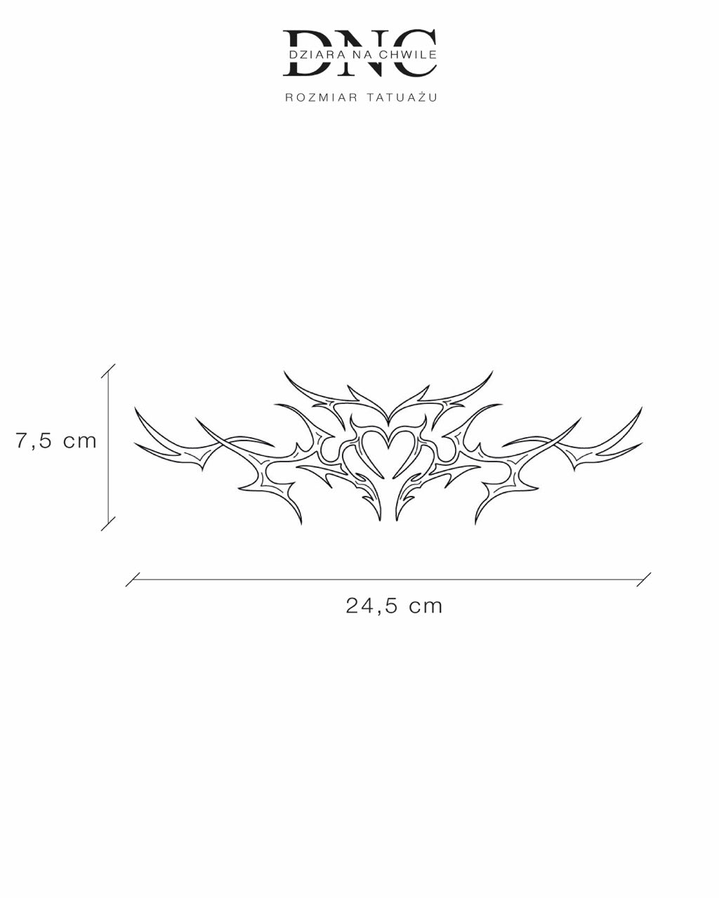 Tribalove - Tatuaż tymczasowy Jagua 25x15