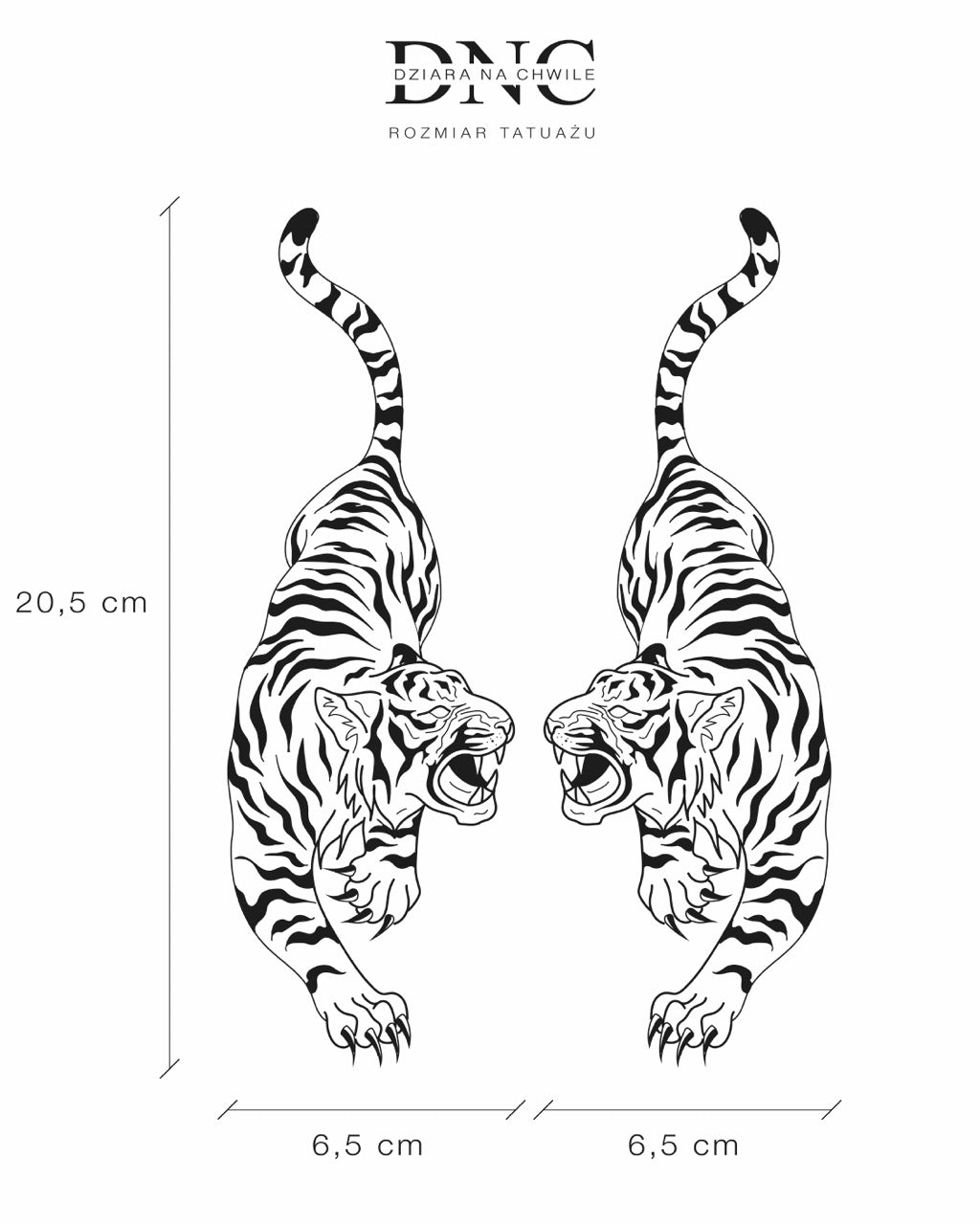 Подвійна біда - Тимчасове тату Jagua 25x15