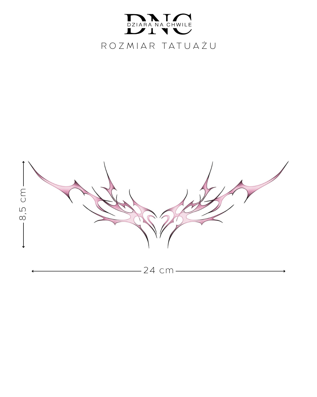 Show some love tribal - Тимчасове тату 25x15