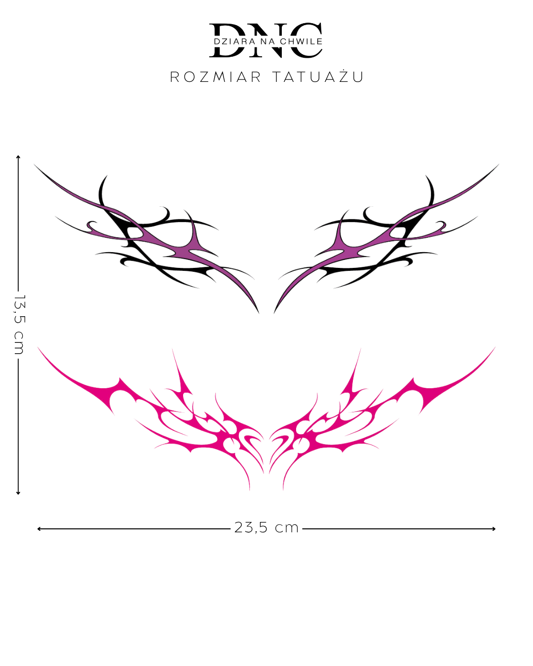 UV Team - Neon Temporary Tattoo 25x15