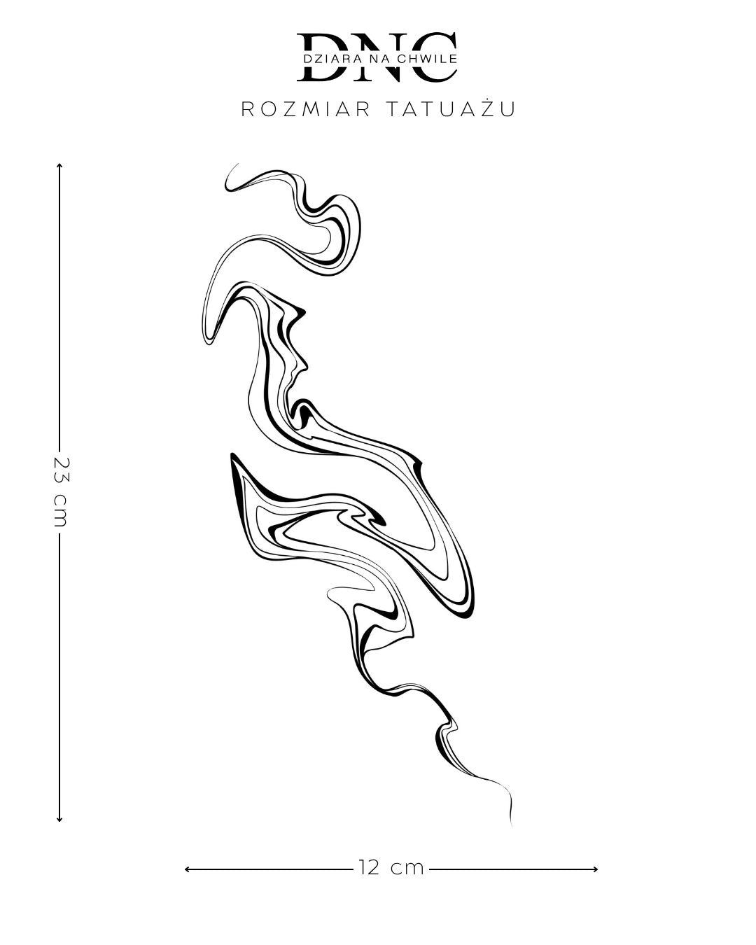 Abstractione - Tatuaż tymczasowy Jagua 25x15
