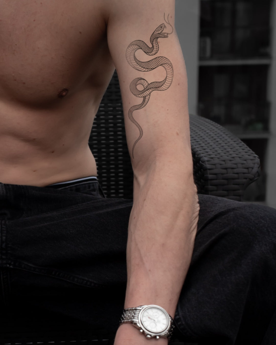 Sexy ssssnake - Temporary Tattoo Jagua 25x15