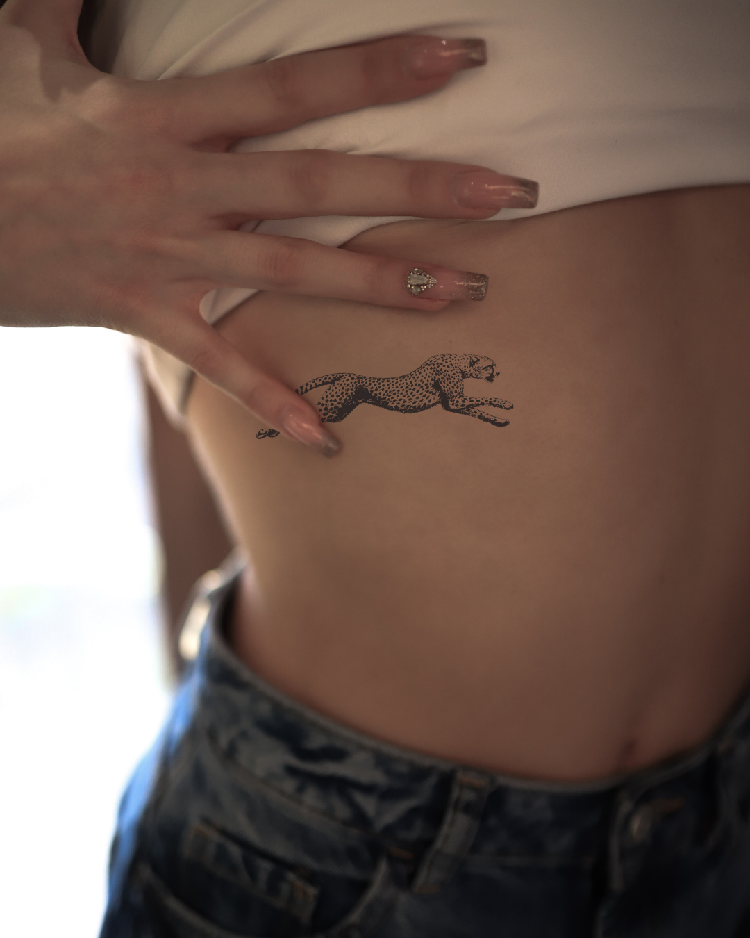 Galopujący gepard - Tatuaż tymczasowy Jagua 8x8