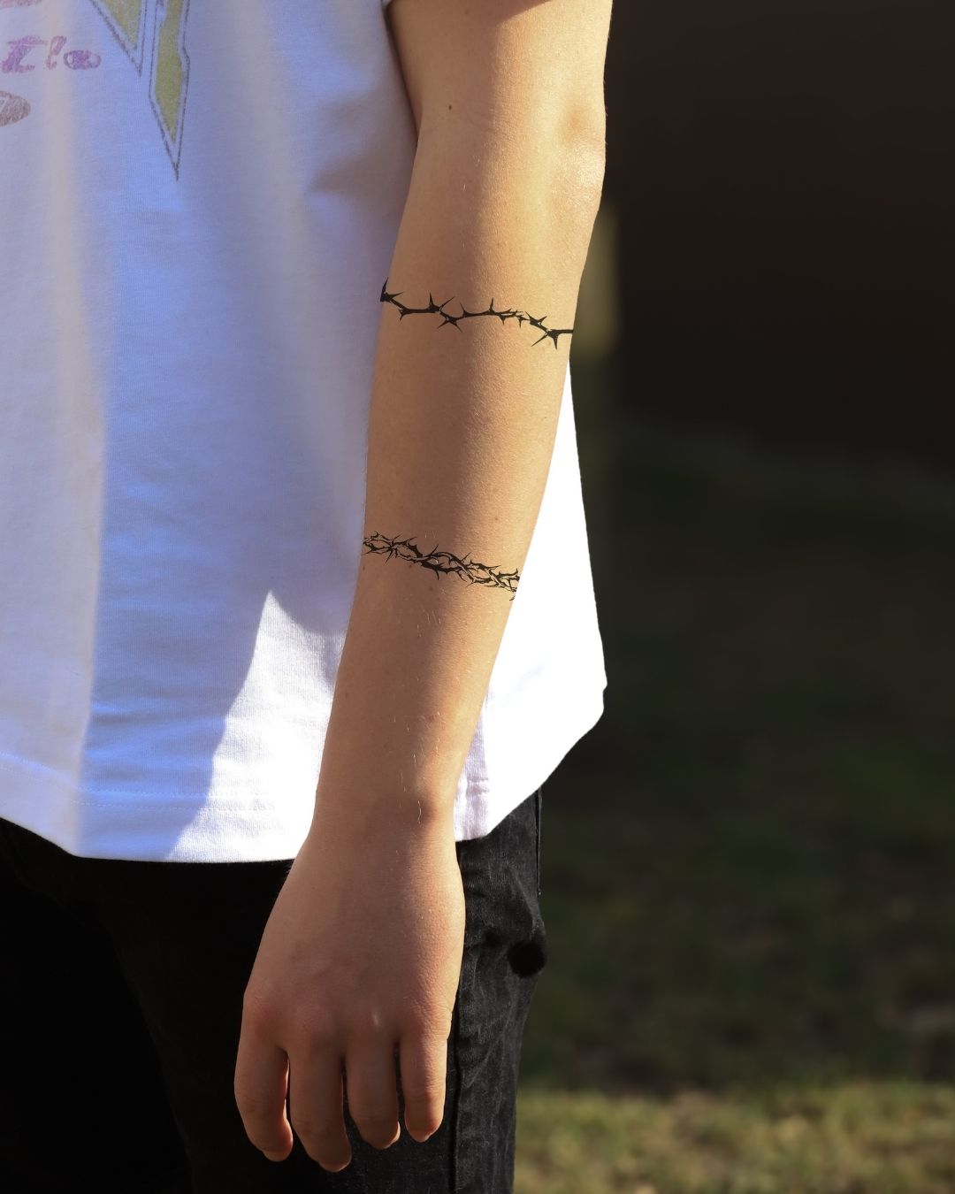 Cierniowe bransolety - Tatuaż tymczasowy Jagua 25x15 cm