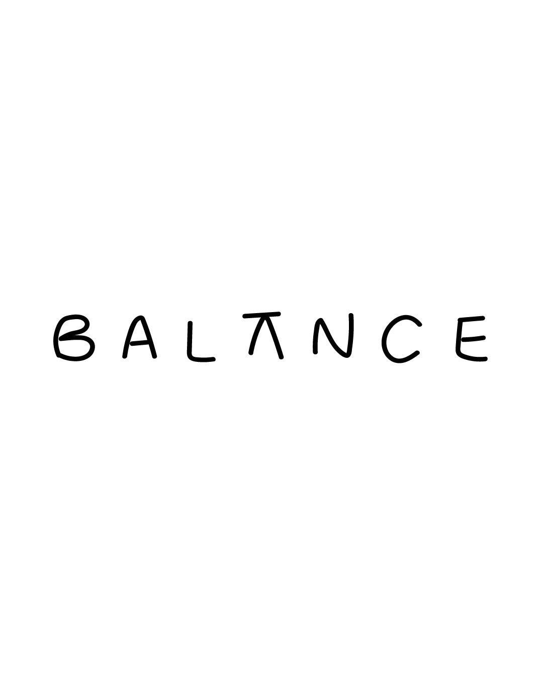 Napis balance - Tatuaż tymczasowy Jagua 5x5
