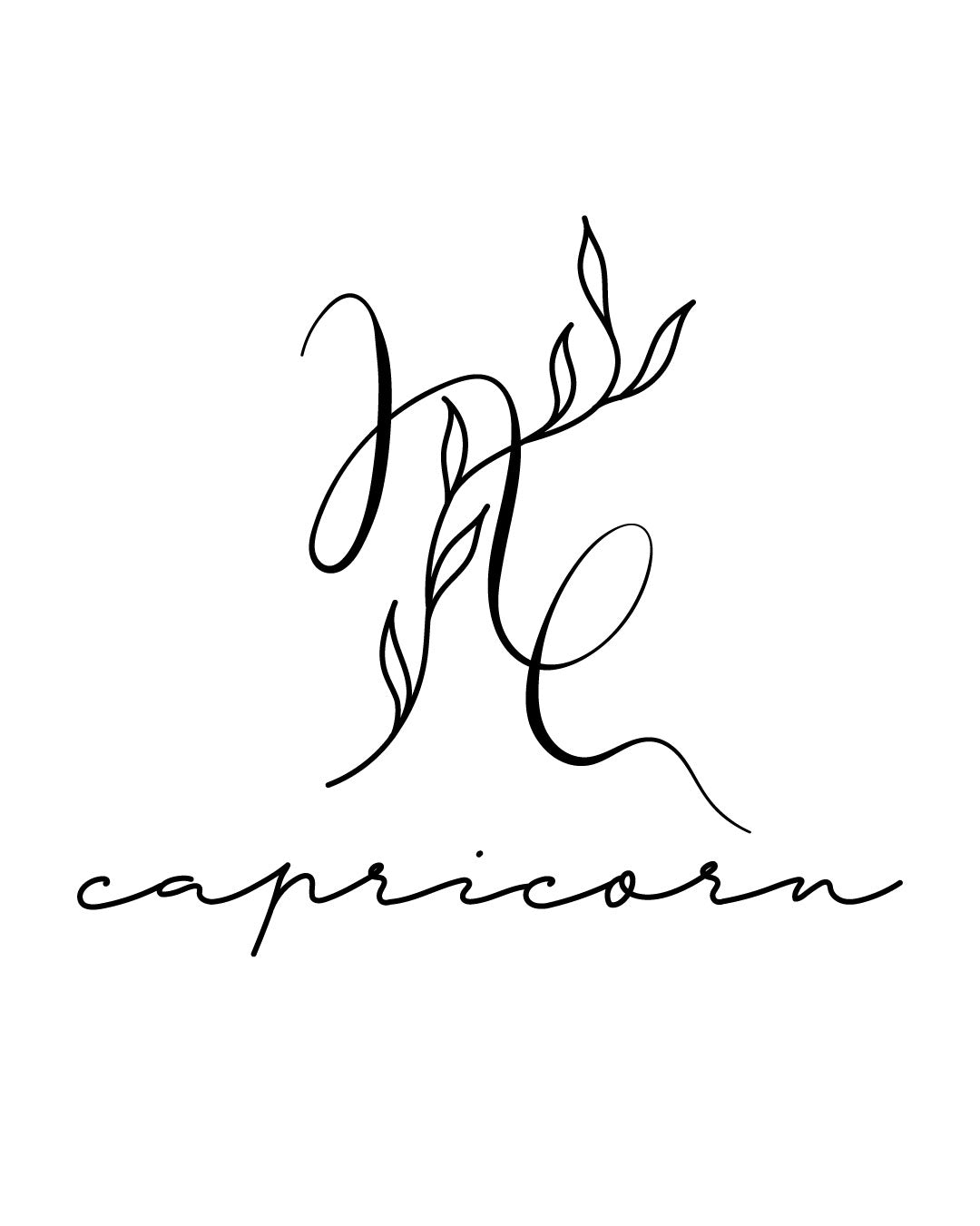 Capricorn Zodiac - Temporary Tattoo Jagua 5x5