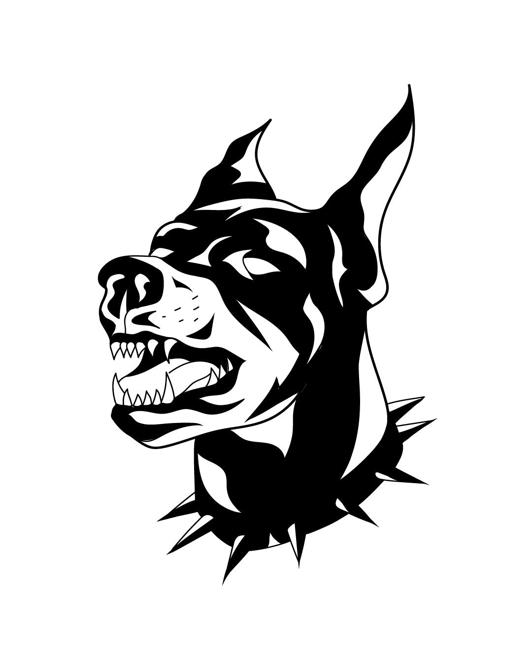 Doberman - Tatuaż tymczasowy Jagua 8x8