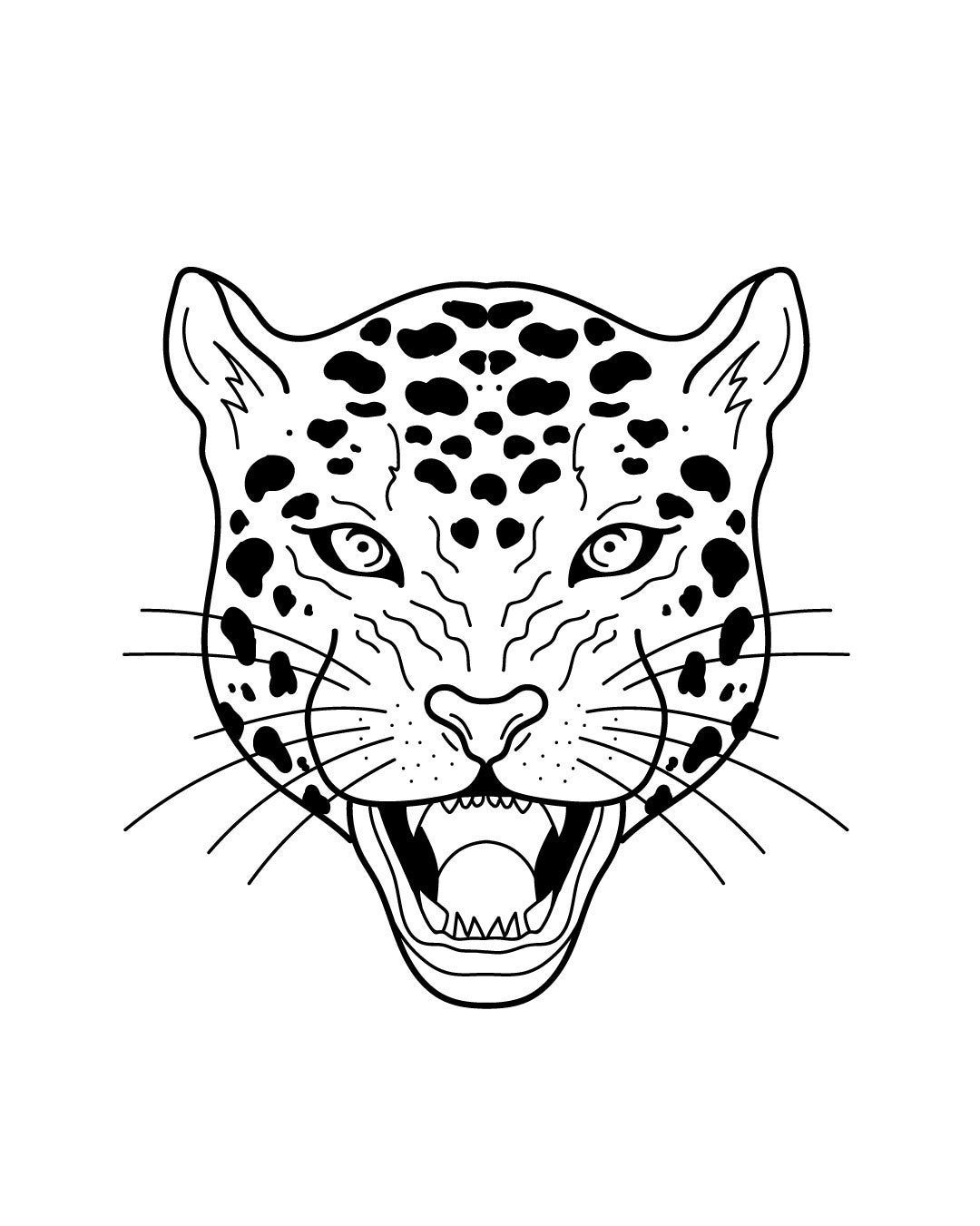 Grrrrfree jaguar - Temporary tattoo Jagua 5x5