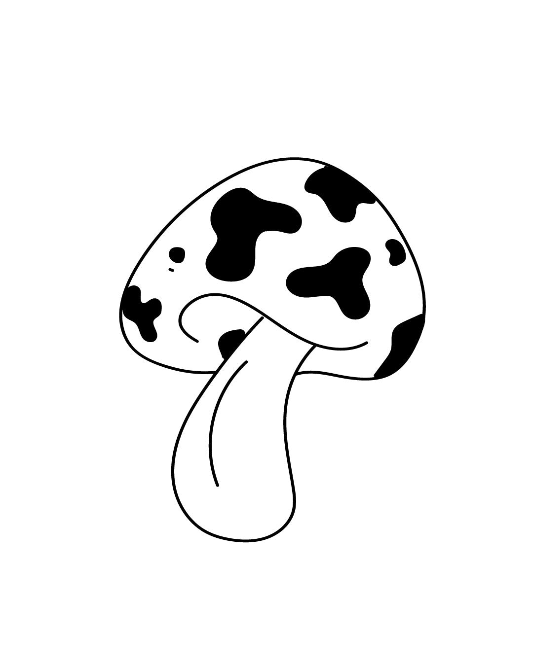 Grzybuś - Tatuaż tymczasowy Jagua 5x5