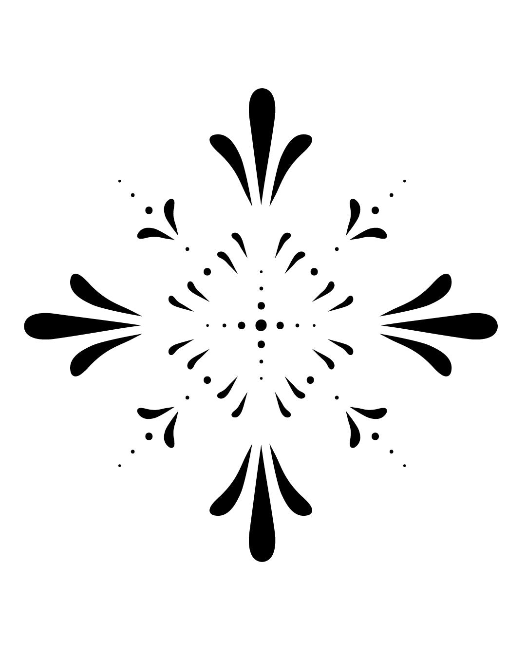 Ornament - Temporary tattoo Jagua 5x5