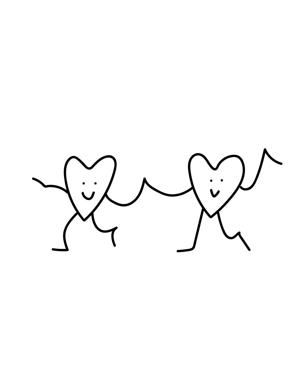 Dancing with the heart - Tatuaż tymczasowy Jagua 5x5