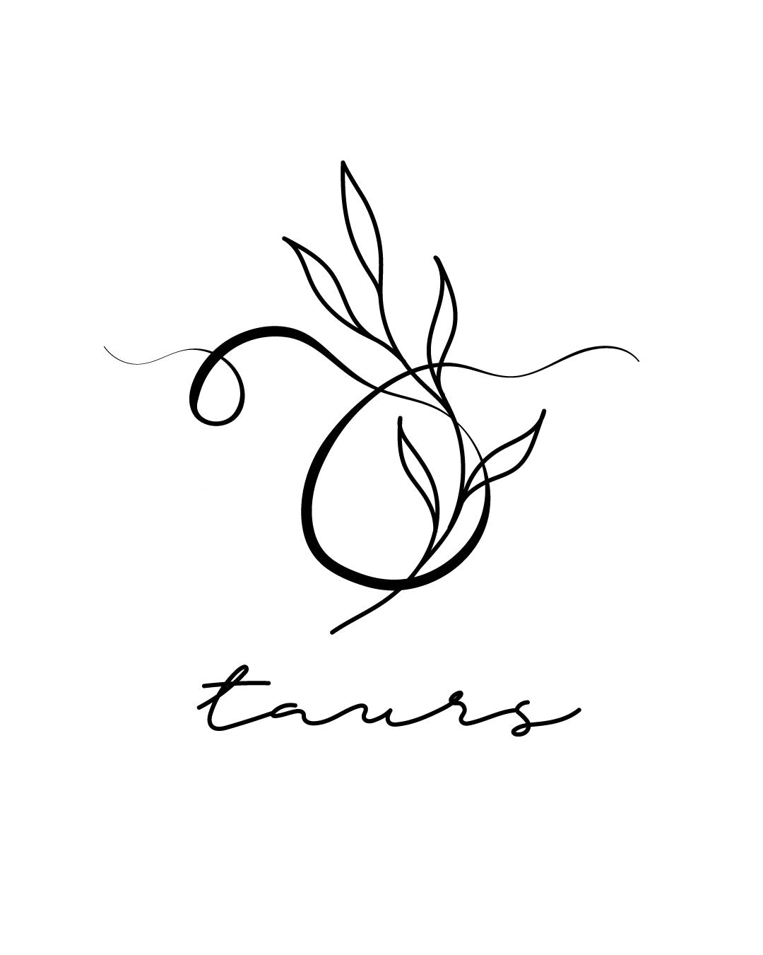 Zodiakalny Byk - Tatuaż tymczasowy Jagua 5x5