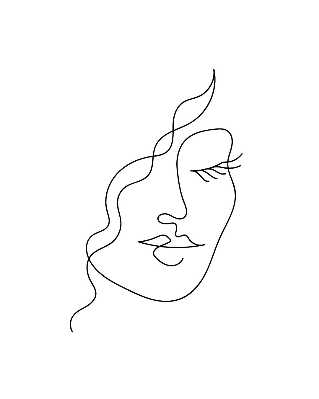 Piękna Pani - Tatuaż tymczasowy Jagua 5x5