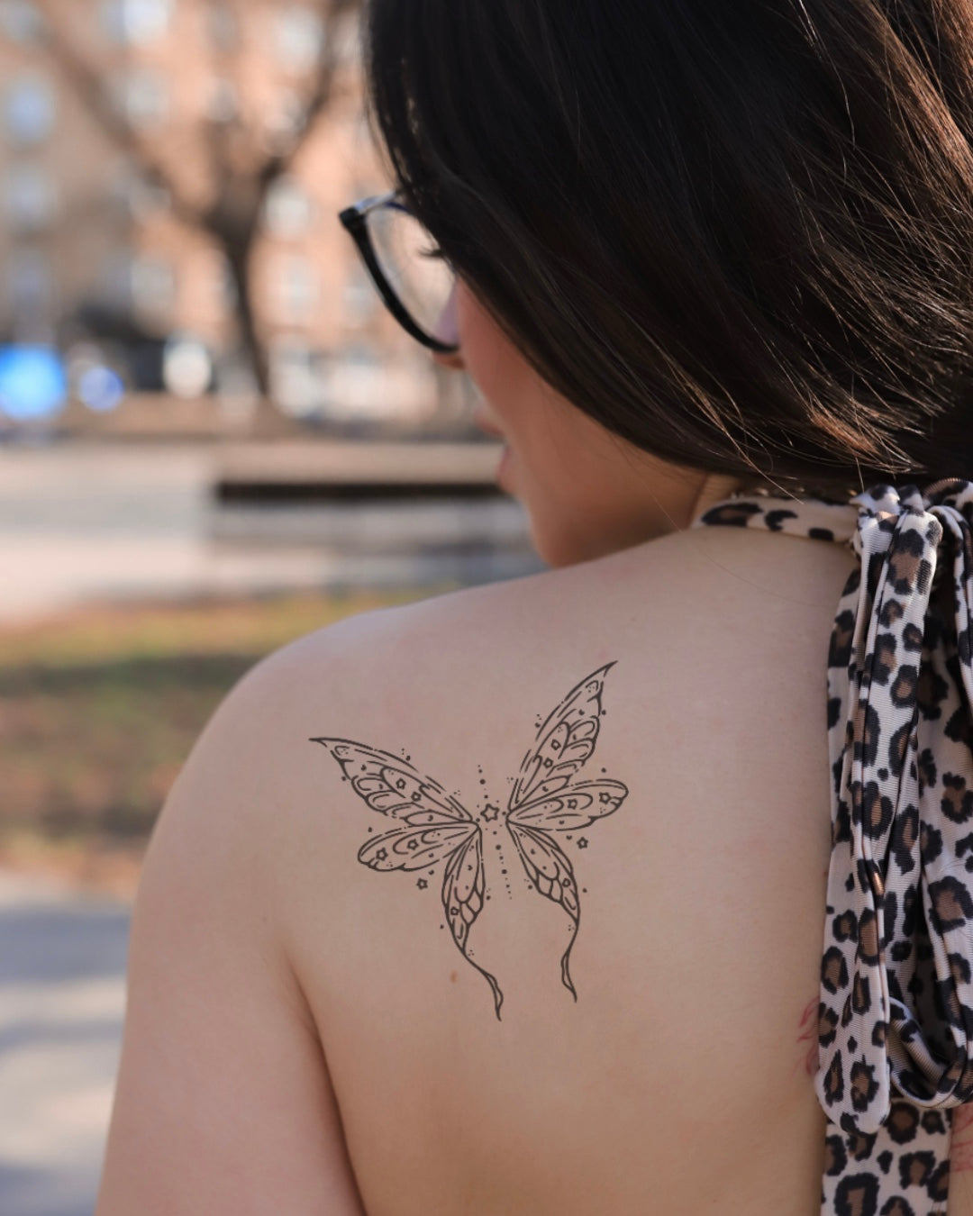 Wróżka ale motyl - Tatuaż tymczasowy Jagua 8x8