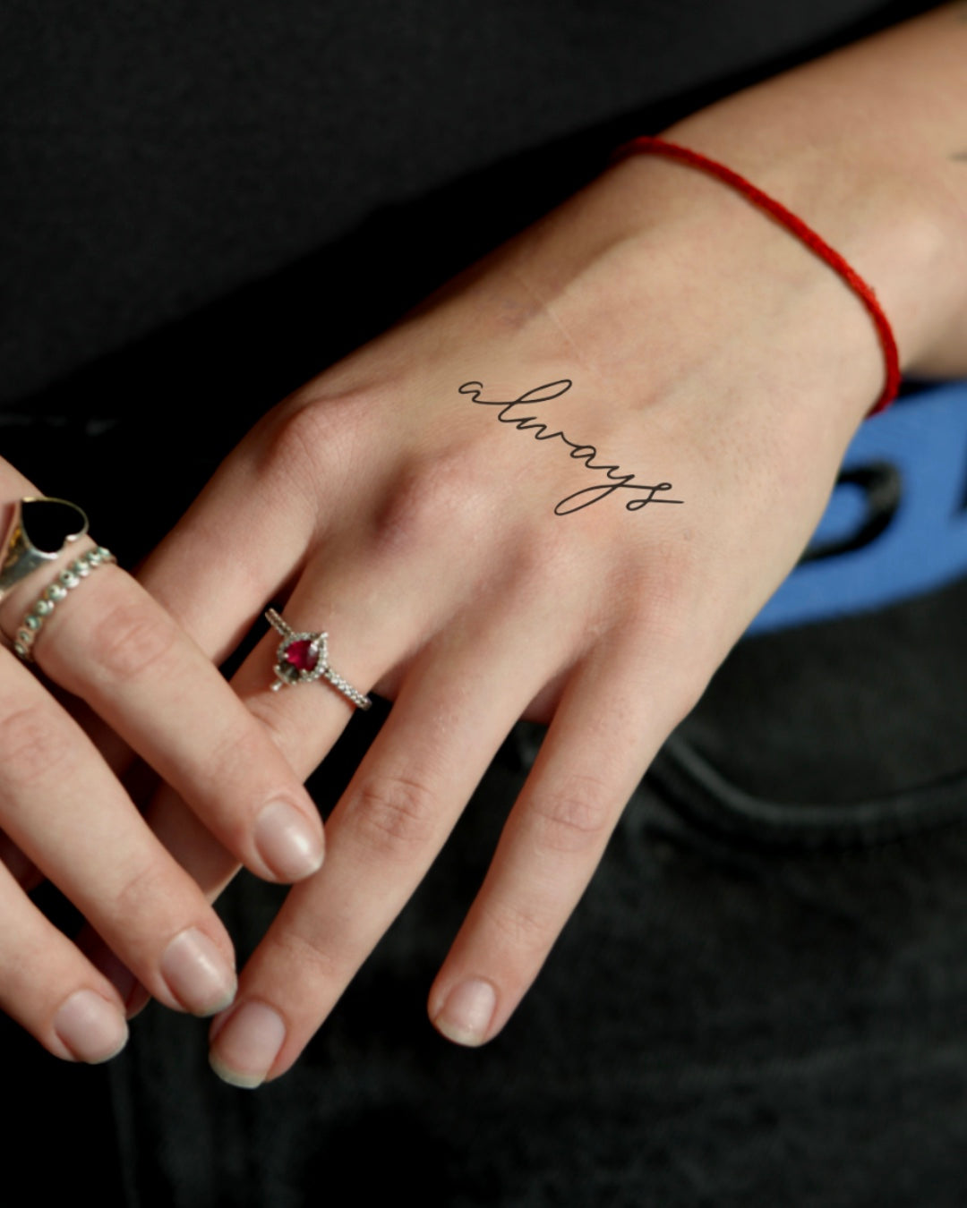 Napis Always - Tatuaż tymczasowy Jagua 5x5