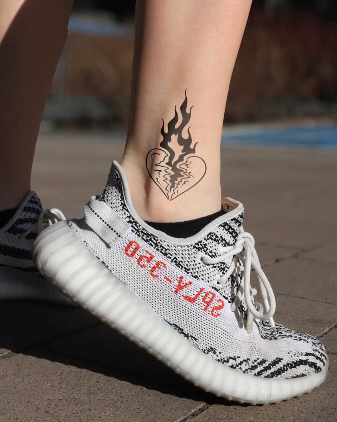 Złamane serce - Tatuaż tymczasowy Jagua 8x8