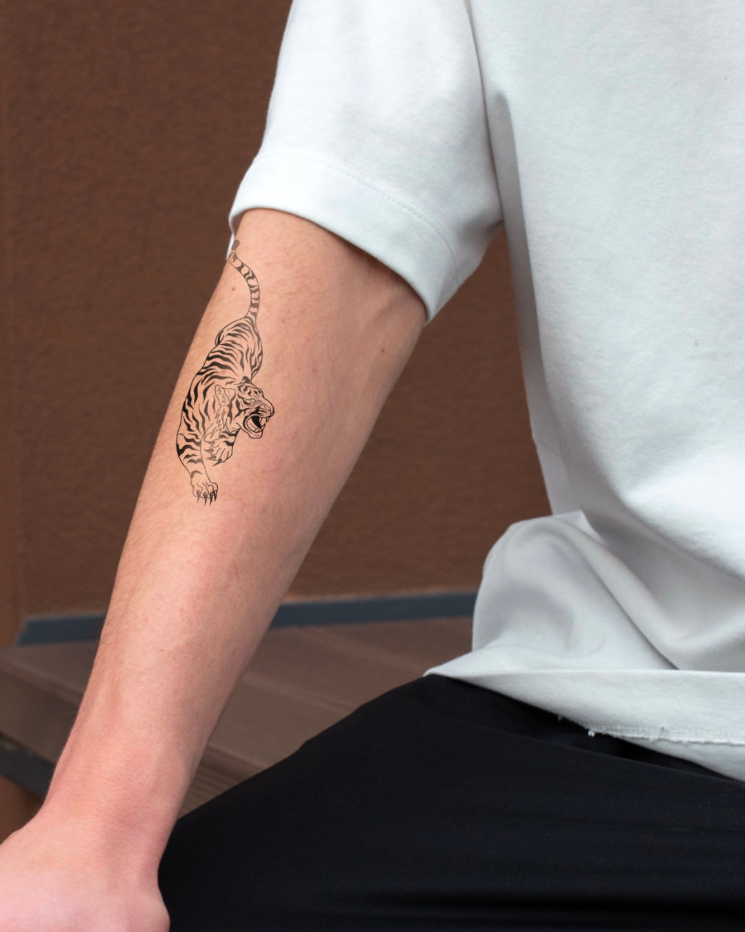 Tiger king - Temporary tattoo Jagua 12x8