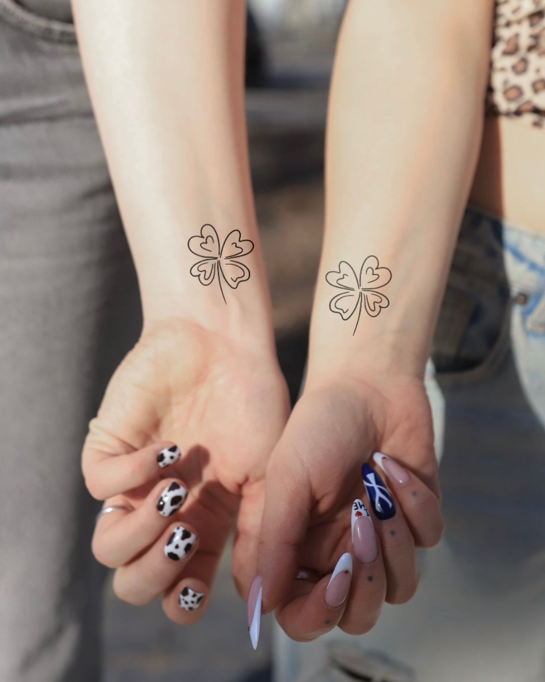 Double luck - Tatuaż tymczasowy Jagua 8x8