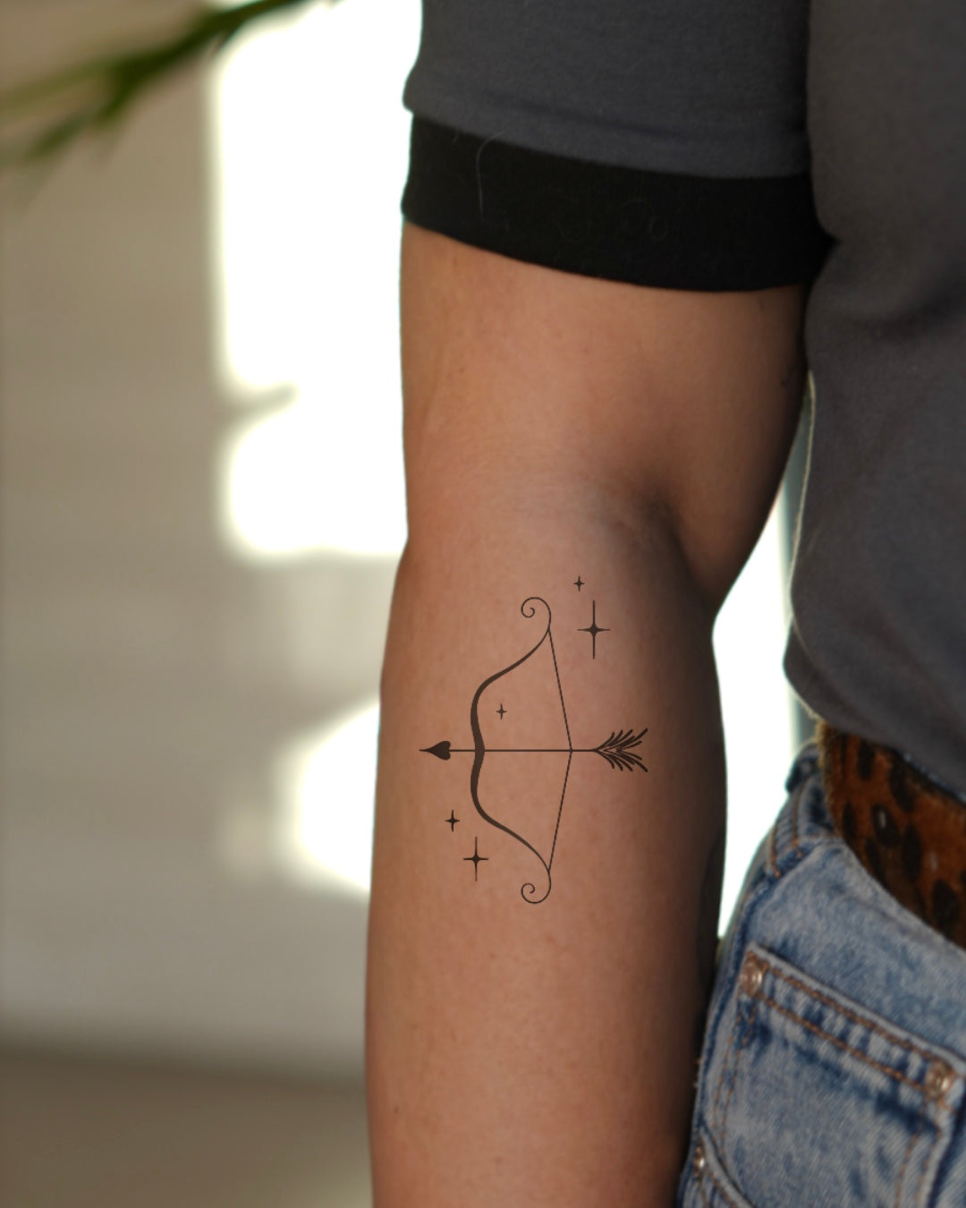 Łuk amora - Tatuaż tymczasowy Jagua 8x8