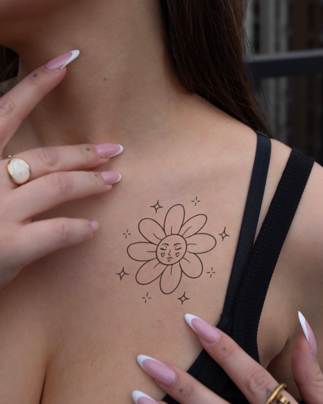 Sweet kwiatuszek - Tatuaż tymczasowy Jagua 8x8