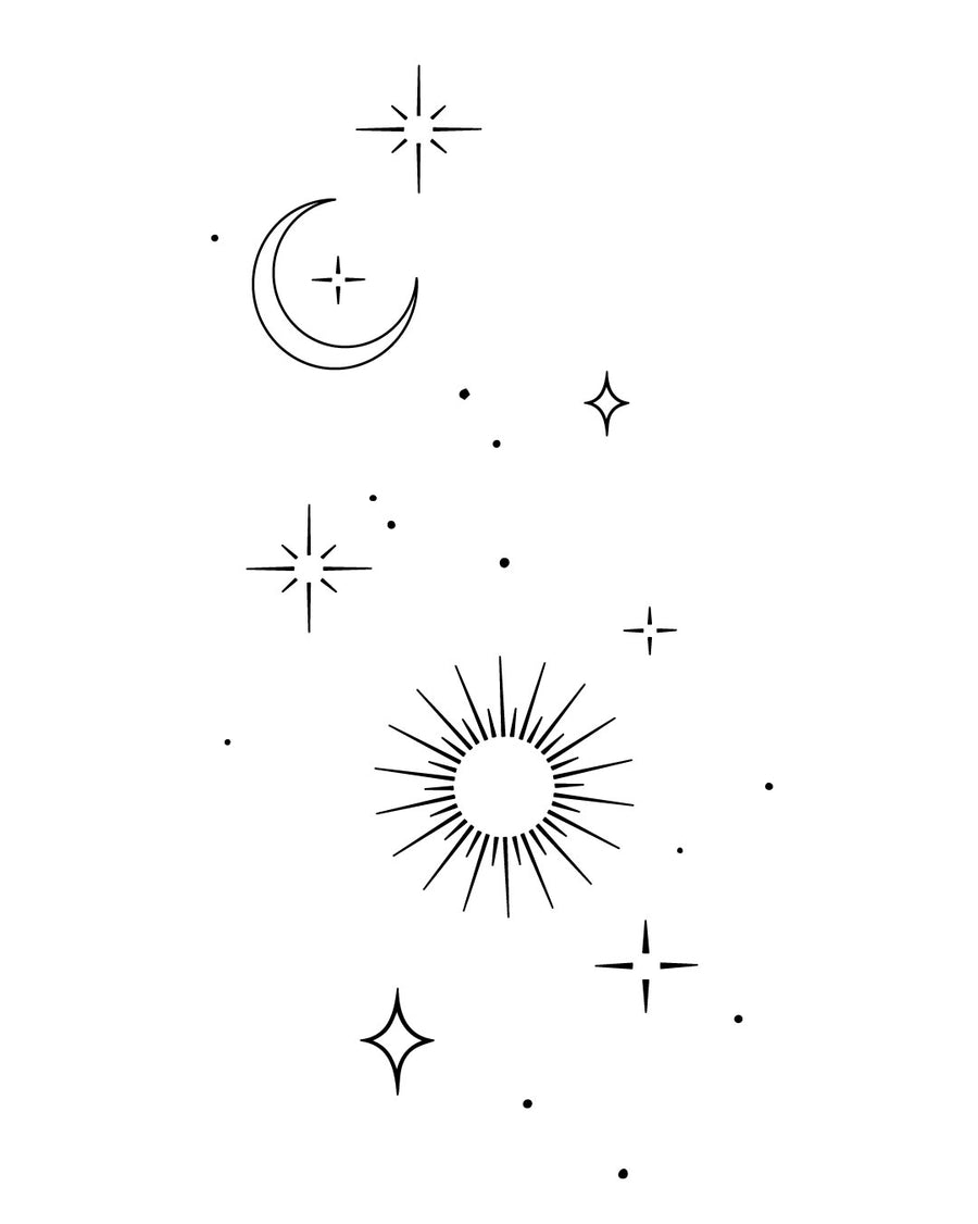 Day and night - Tatuaż tymczasowy Jagua 12x8