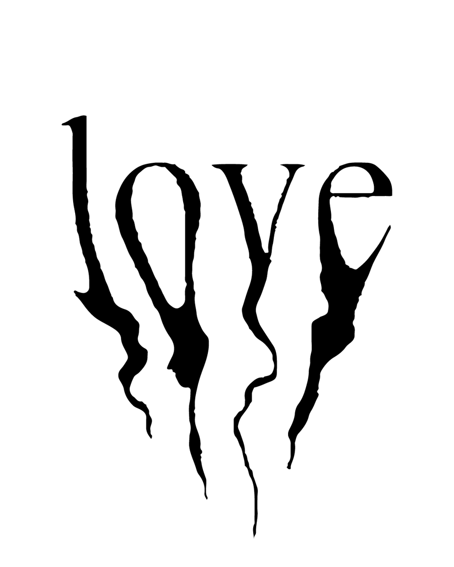 Napis Love - Tatuaż tymczasowy Jagua 8x8