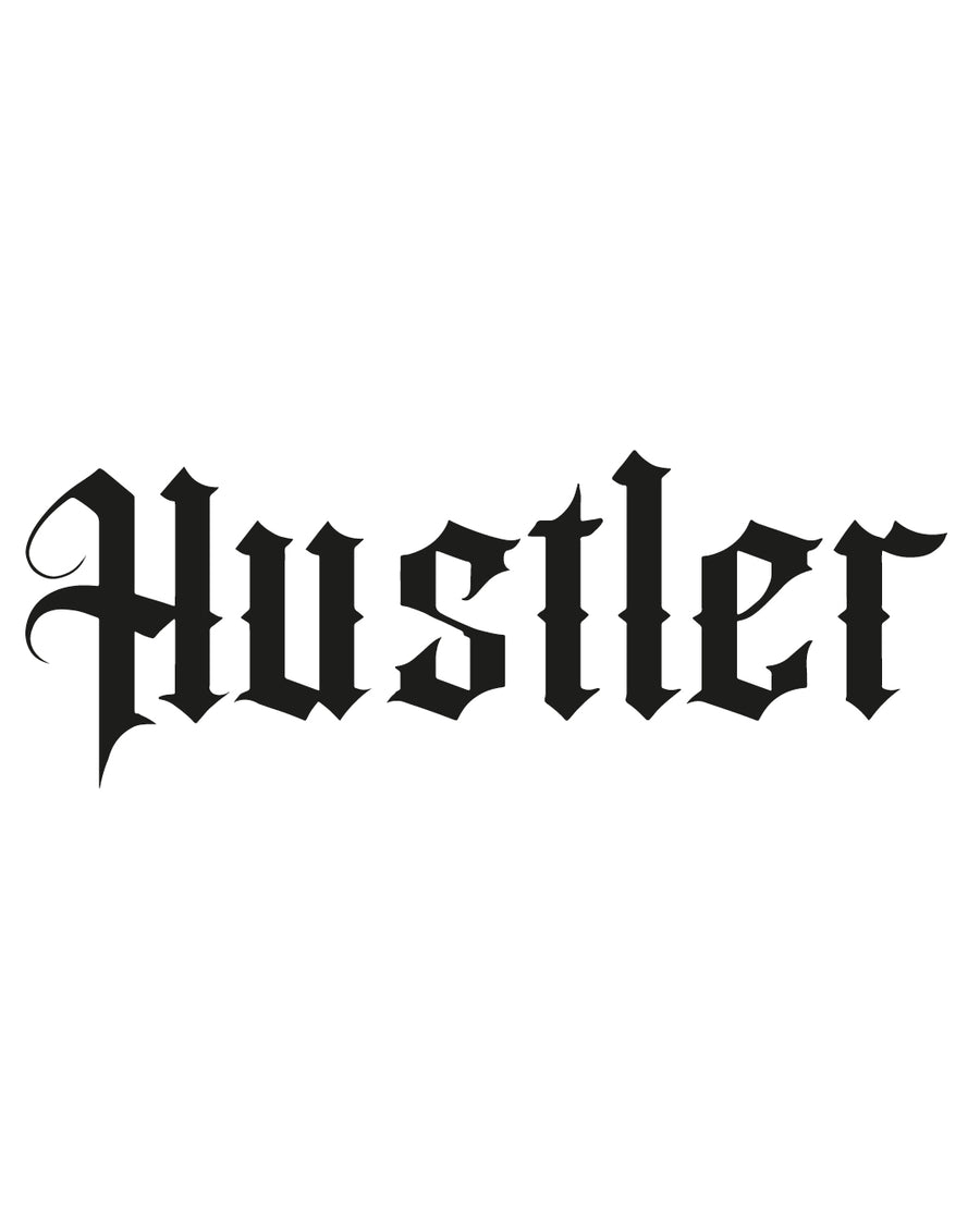 Napis Hustler - Tatuaż tymczasowy Jagua 25x15