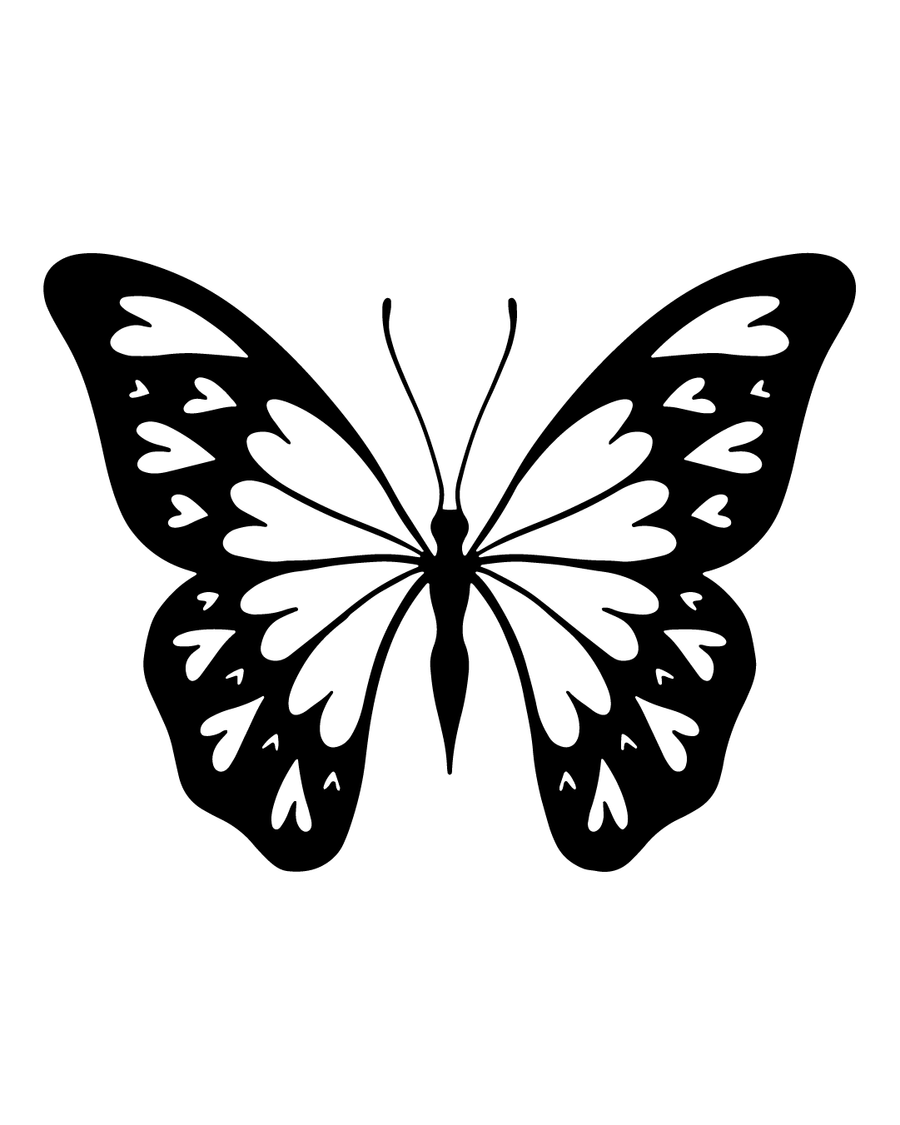 Zakochany motyl - Tatuaż tymczasowy Jagua 8x8