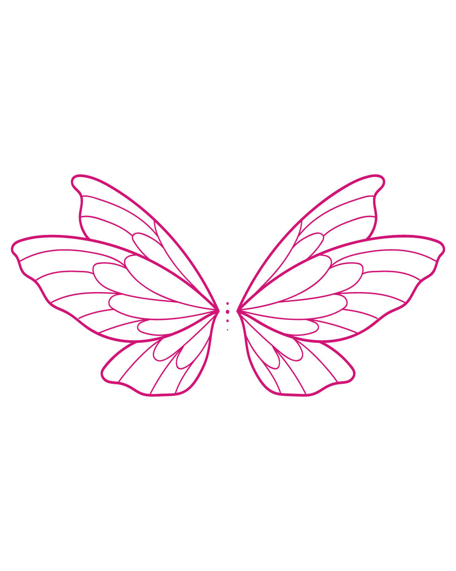 Leć w ciemność - Tatuaż Neonowy tatuaż zmywalny 8x8