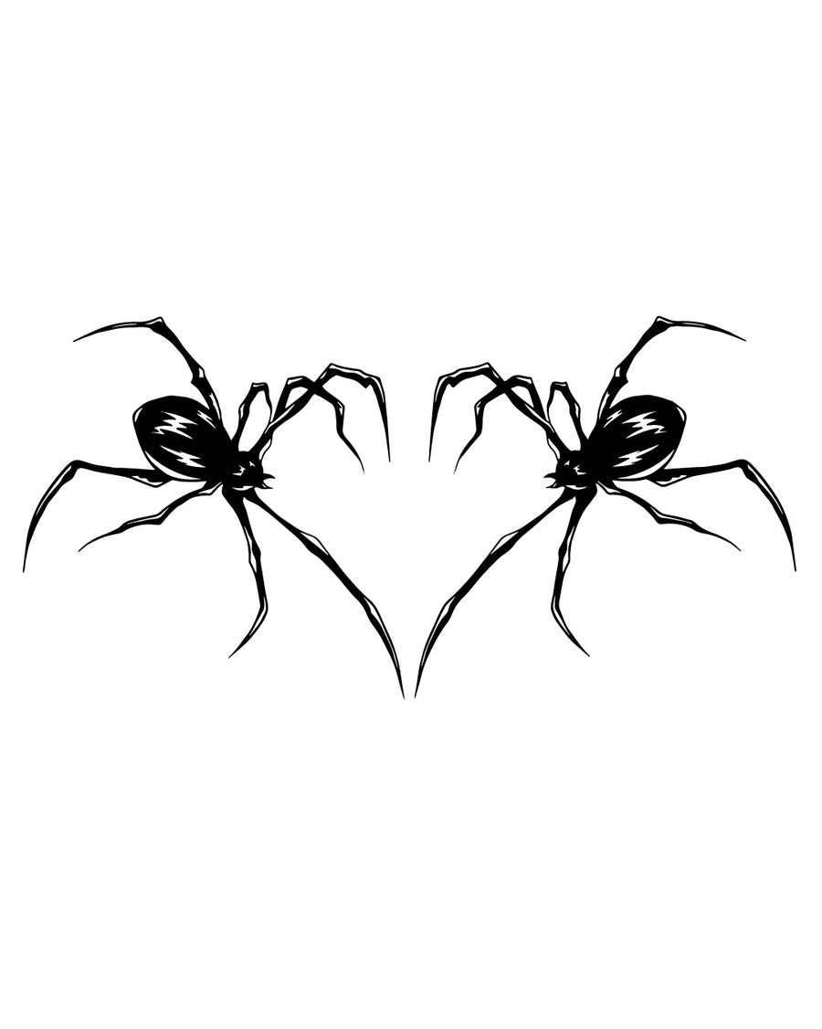 Spider love - Tatuaż tymczasowy Jagua 12x8