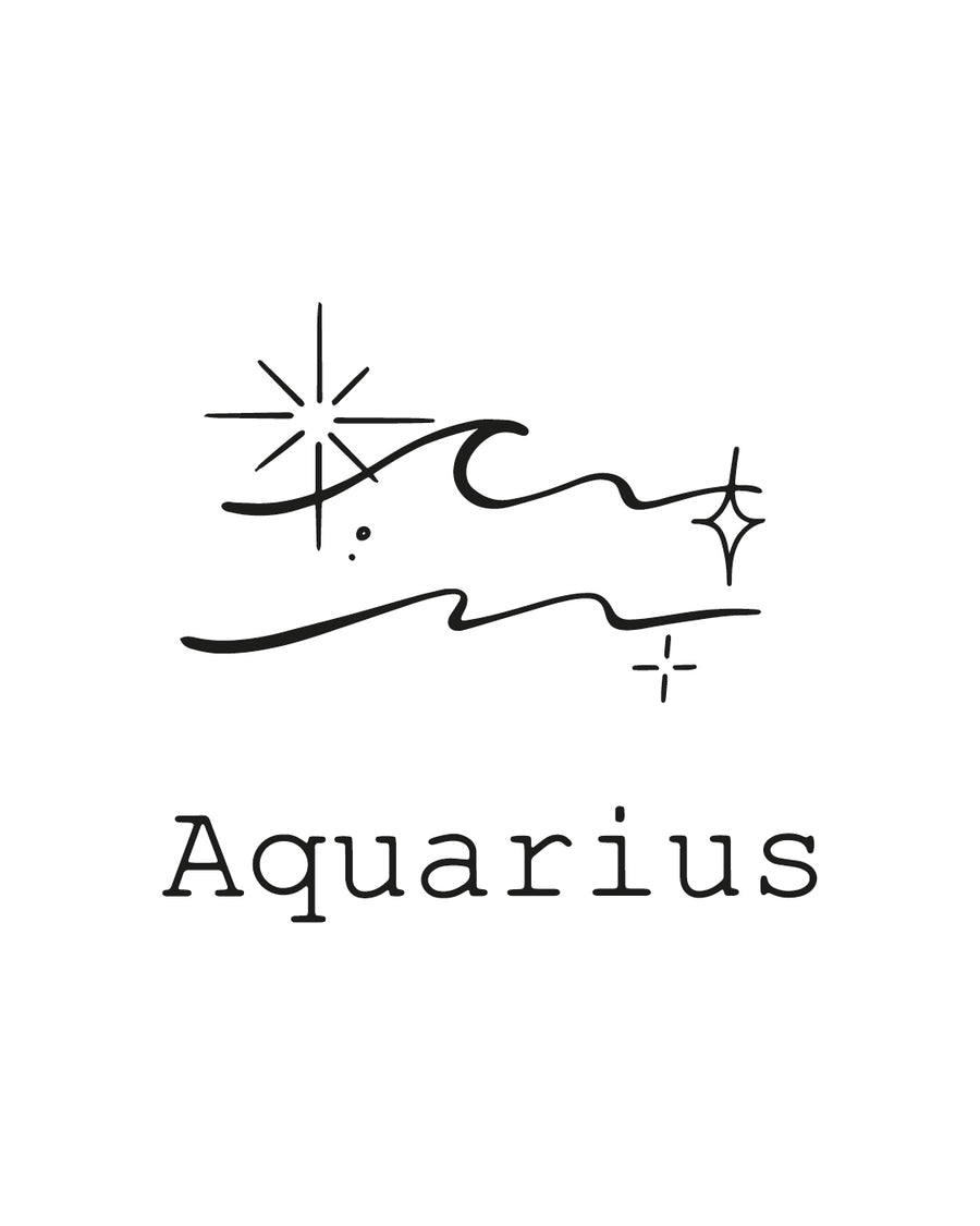 Zodiac Aquarius/Wodnik - Tatuaż tymczasowy Jagua 5x5