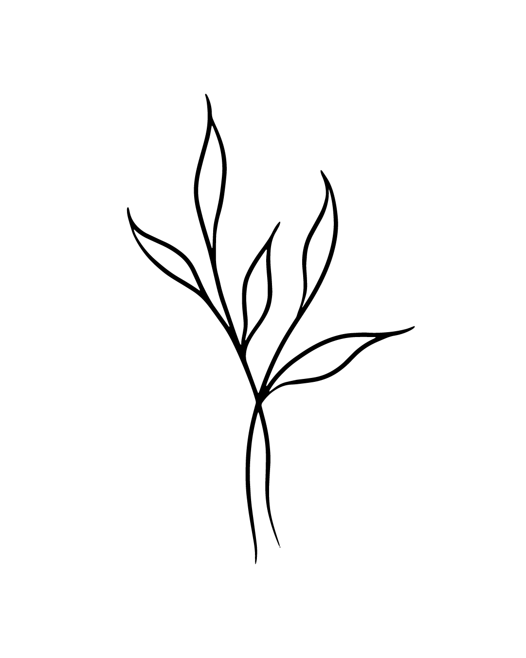 Listkowa kompozycja - Tatuaż tymczasowy Jagua 5x5