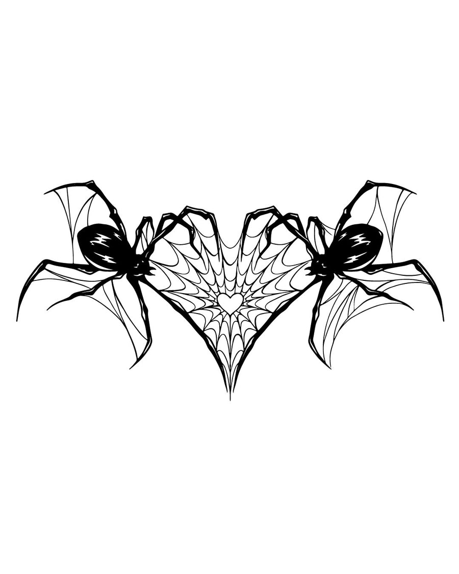 Kochane pająki - Tatuaż tymczasowy Jagua 25x15